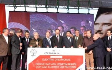 Edirne’de Çöpten Elektrik Üretilmeye Başlandı