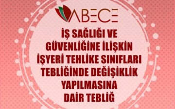 İş Sağlığı ve Güvenliğine İlişkin İşyeri Tehlike Sınıfları Tebliğinde Değişiklik Yapılmasına Dair Tebliğ